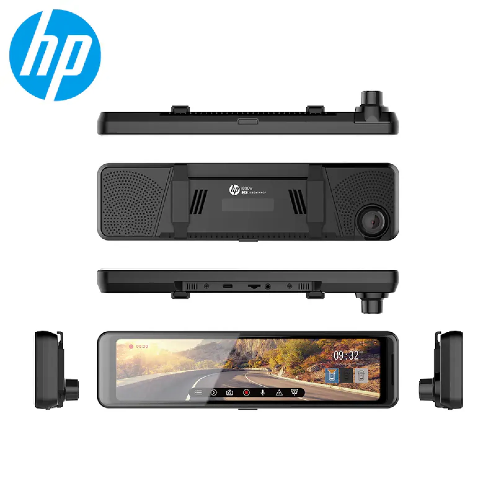 HP惠普 i890w | 2K+2K後視鏡型行車記錄器