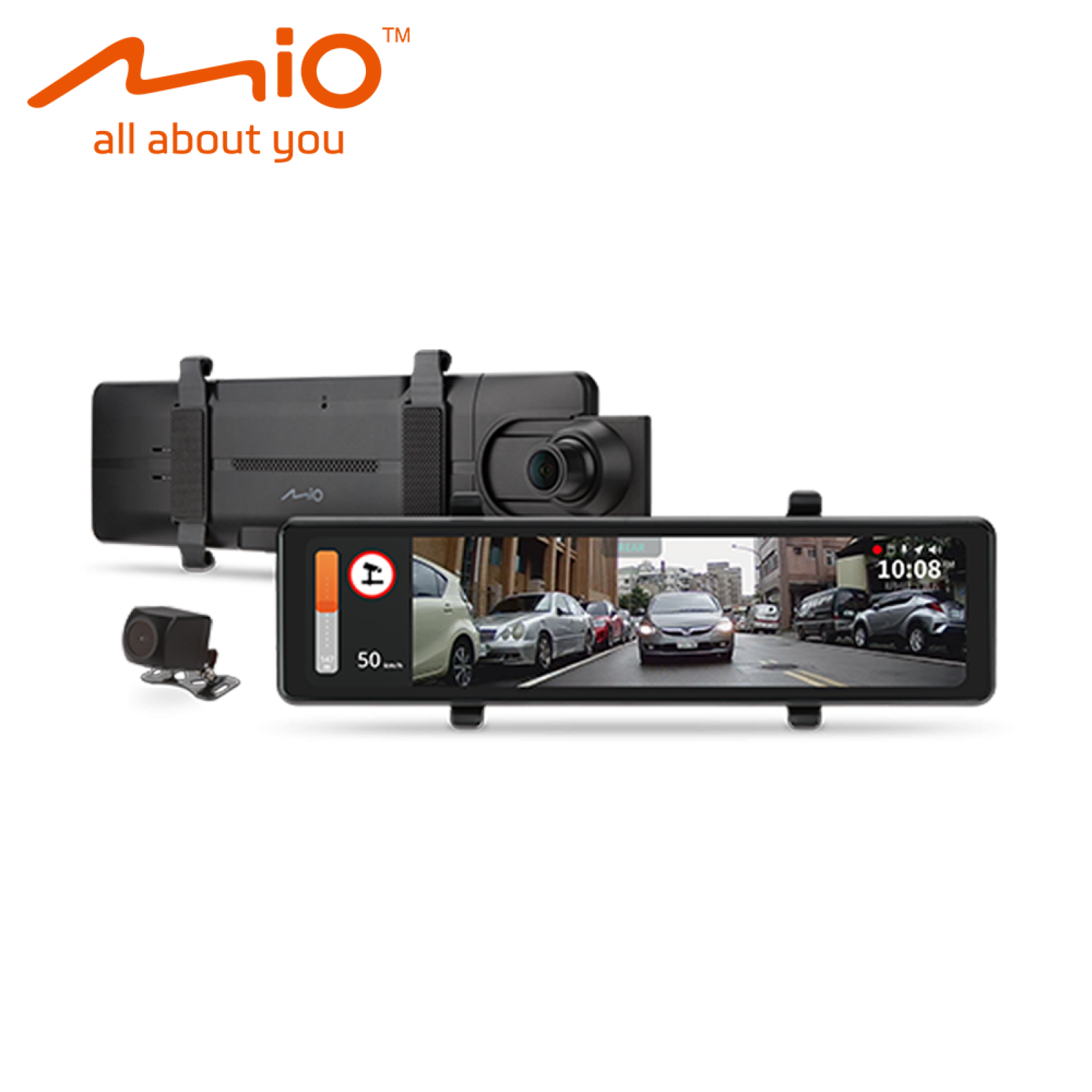 Mio MiVue™ R810D | 4K+1080p視鏡型行車記錄器