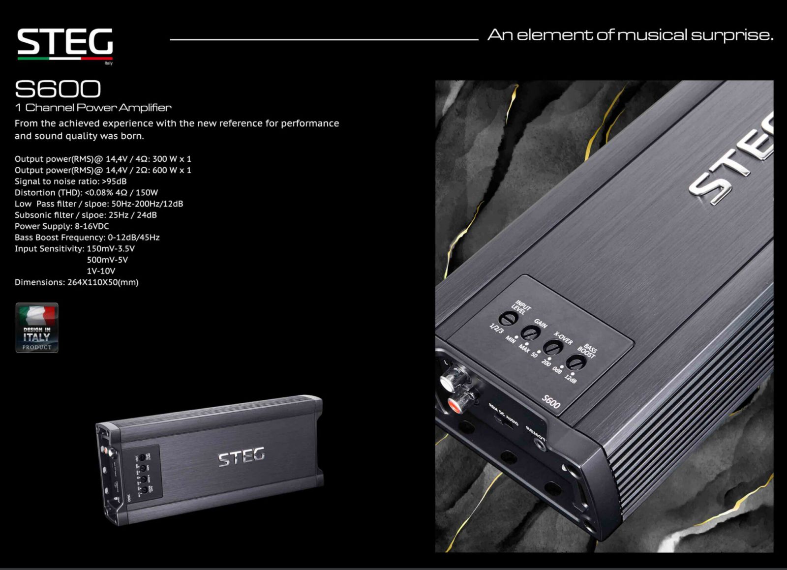 STEG S600 單聲道 擴大機