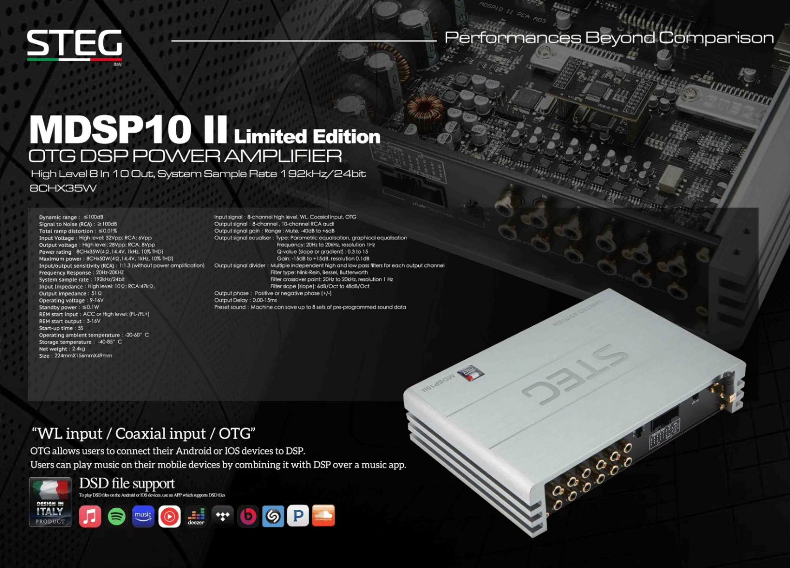 STEG MDSP10 II Limited Edition | 10聲道 OTG DSP 擴大機